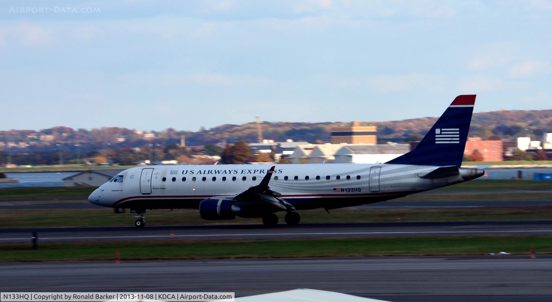 N133HQ, 2008 Embraer 175LR (ERJ-170-200LR) C/N 17000217, Landing roll National