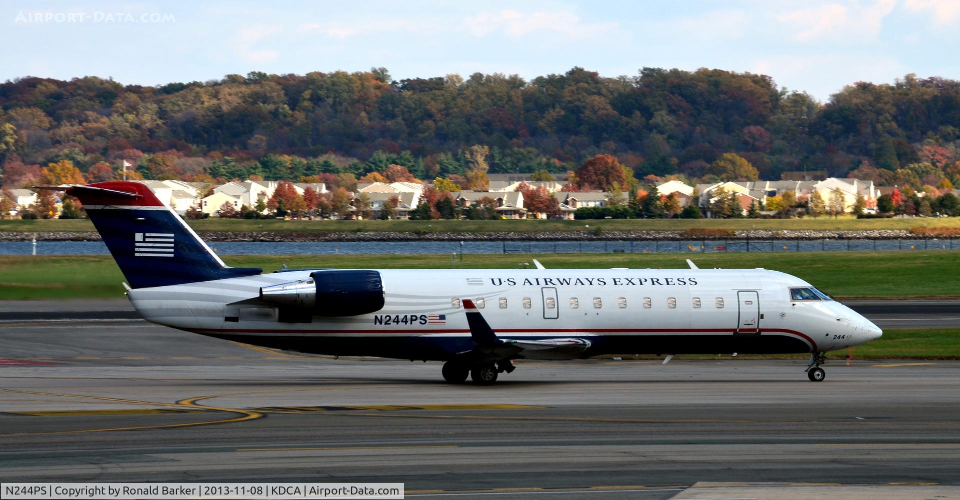 N244PS, 2004 Bombardier CRJ-200ER (CL-600-2B19) C/N 7912, Taxi National