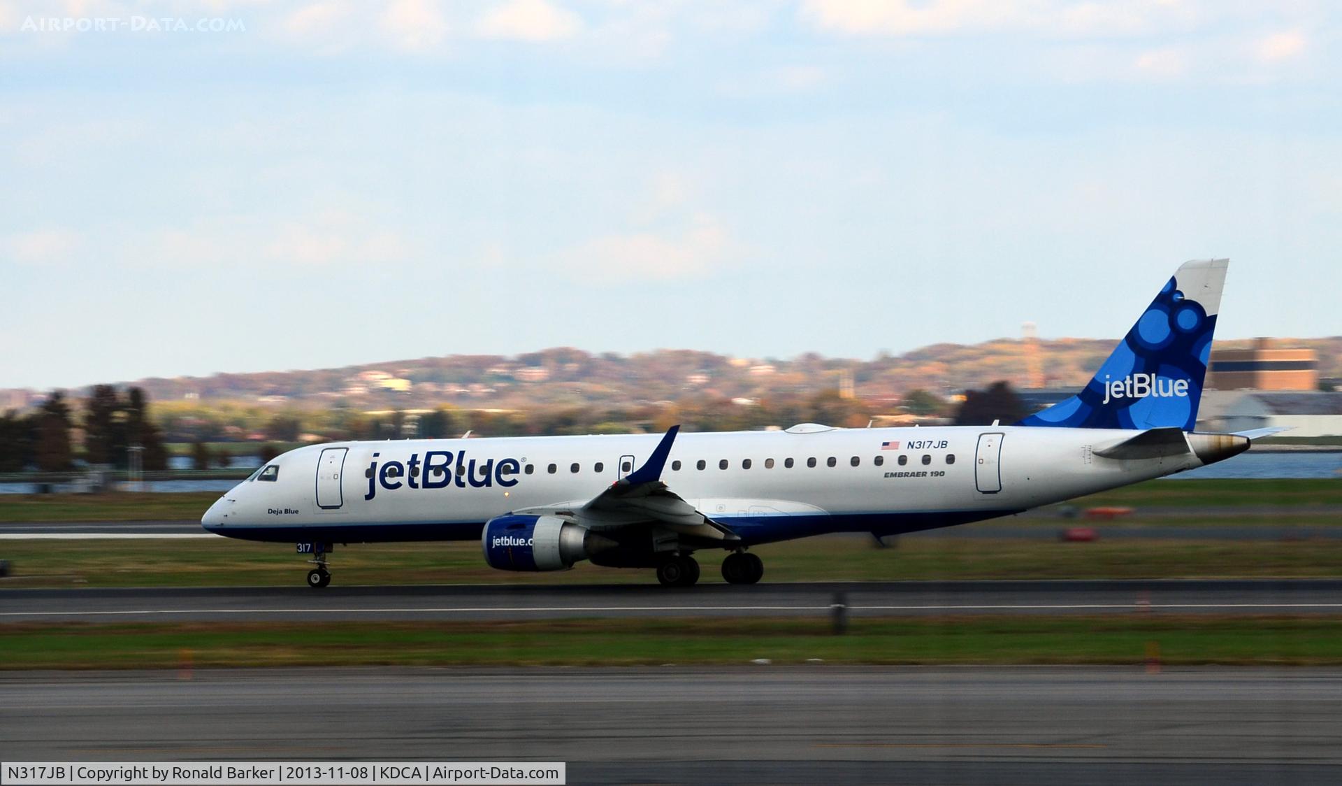 N317JB, 2010 Embraer ERJ-190-100 IGW 190AR C/N 19000363, Deja Blue takeoff National
