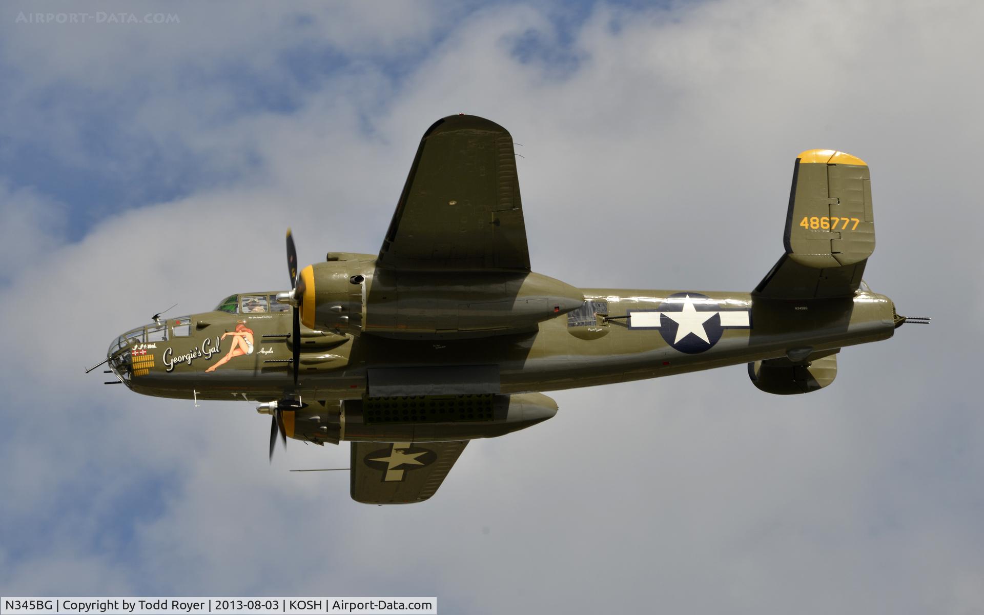 N345BG, 1944 North American TB-25N Mitchell C/N 108-47531, Airventure 2013