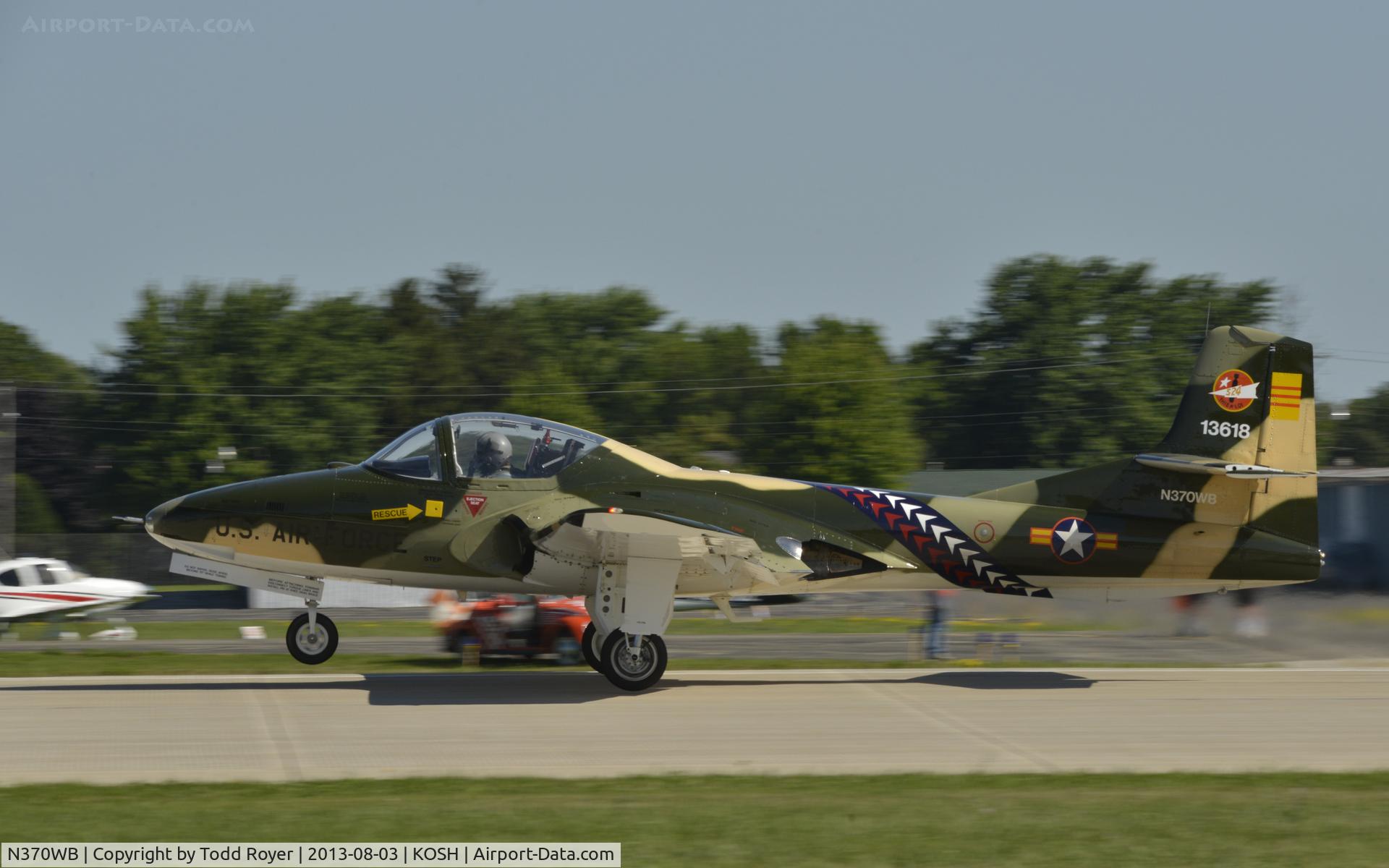 N370WB, 1966 Cessna T-37C Tweety Bird C/N 40974, Airventure 2013