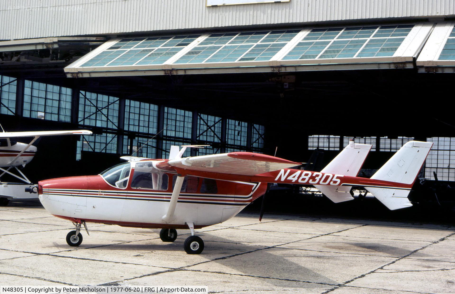 N48305, 1968 Cessna M337B (O-2A) Super Skymaster C/N 337M-0282 (68-11006), Cessna 337 Super Skymaster seen at Republic Airport on Long Island in the Summer of 1977.