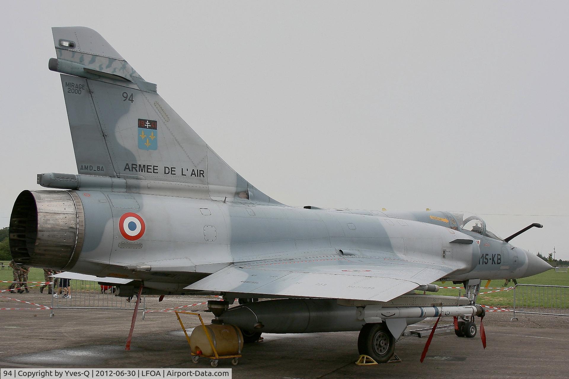 94, Dassault Mirage 2000C C/N 352, Dassault Mirage 2000C (cn 352-115-KB), Static display, Avord Air Base 702 (LFOA) open day 2012