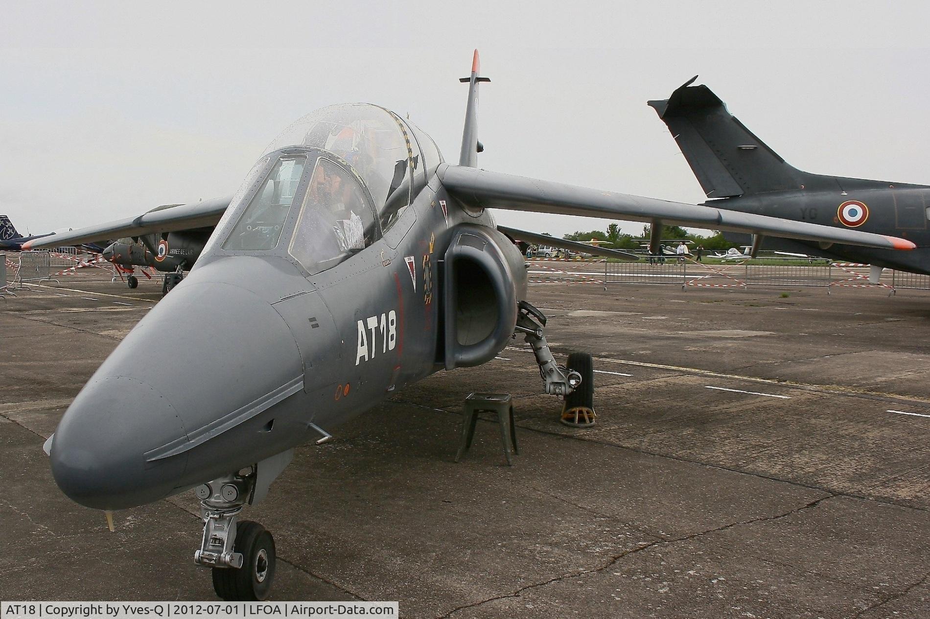 AT18, Dassault-Dornier Alpha Jet 1B C/N B18/1067, Belgian Air Force Dassault-Dornier Alpha Jet 1B, Static display, Avord Air Base 702 (LFOA) open day 2012