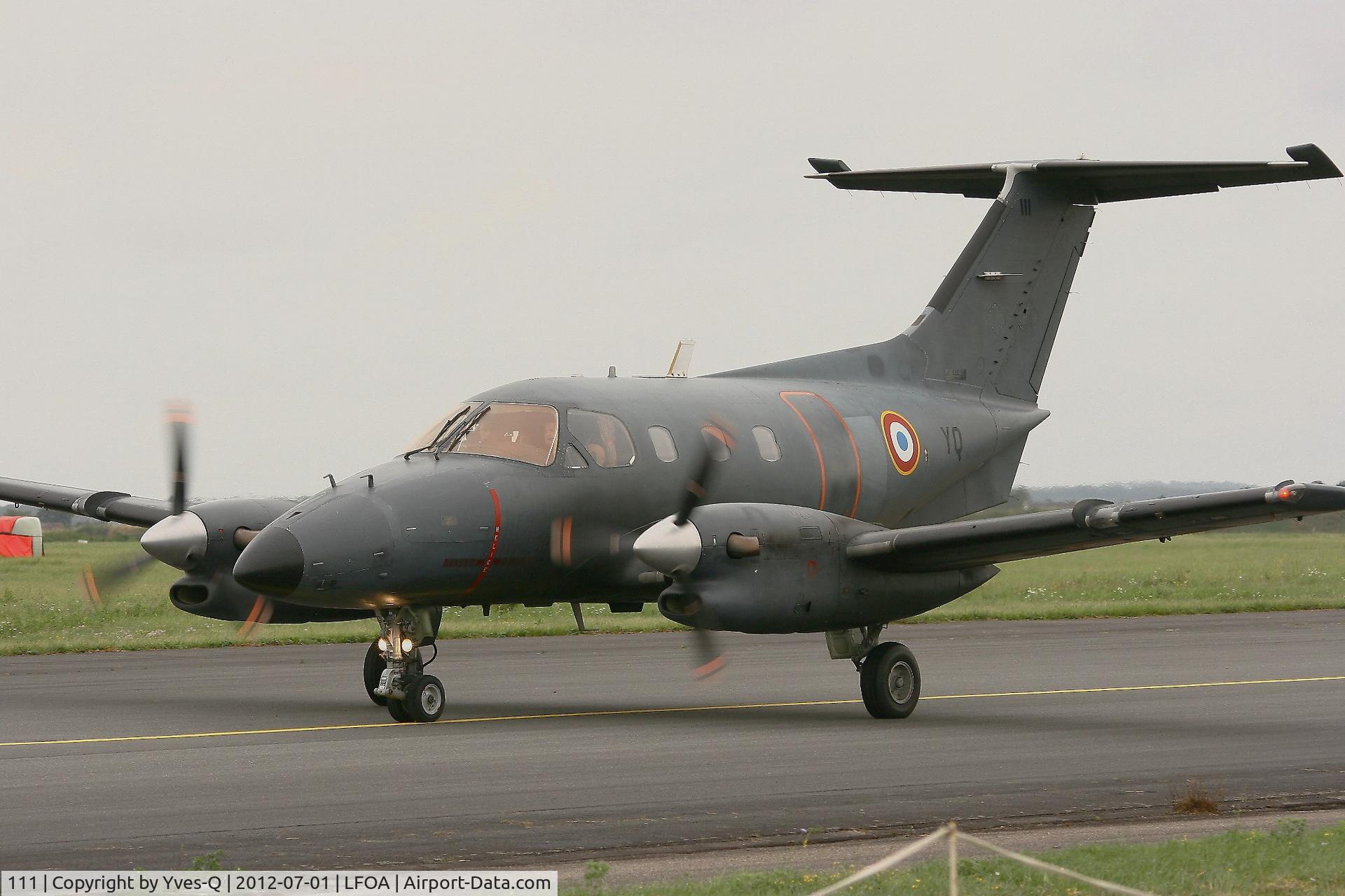 111, Embraer EMB-121AA Xingu C/N 121111, Embraer EMB-121AN Xingu, Taxiing after display flight, Avord Air Base 702 (LFOA) open day 2012