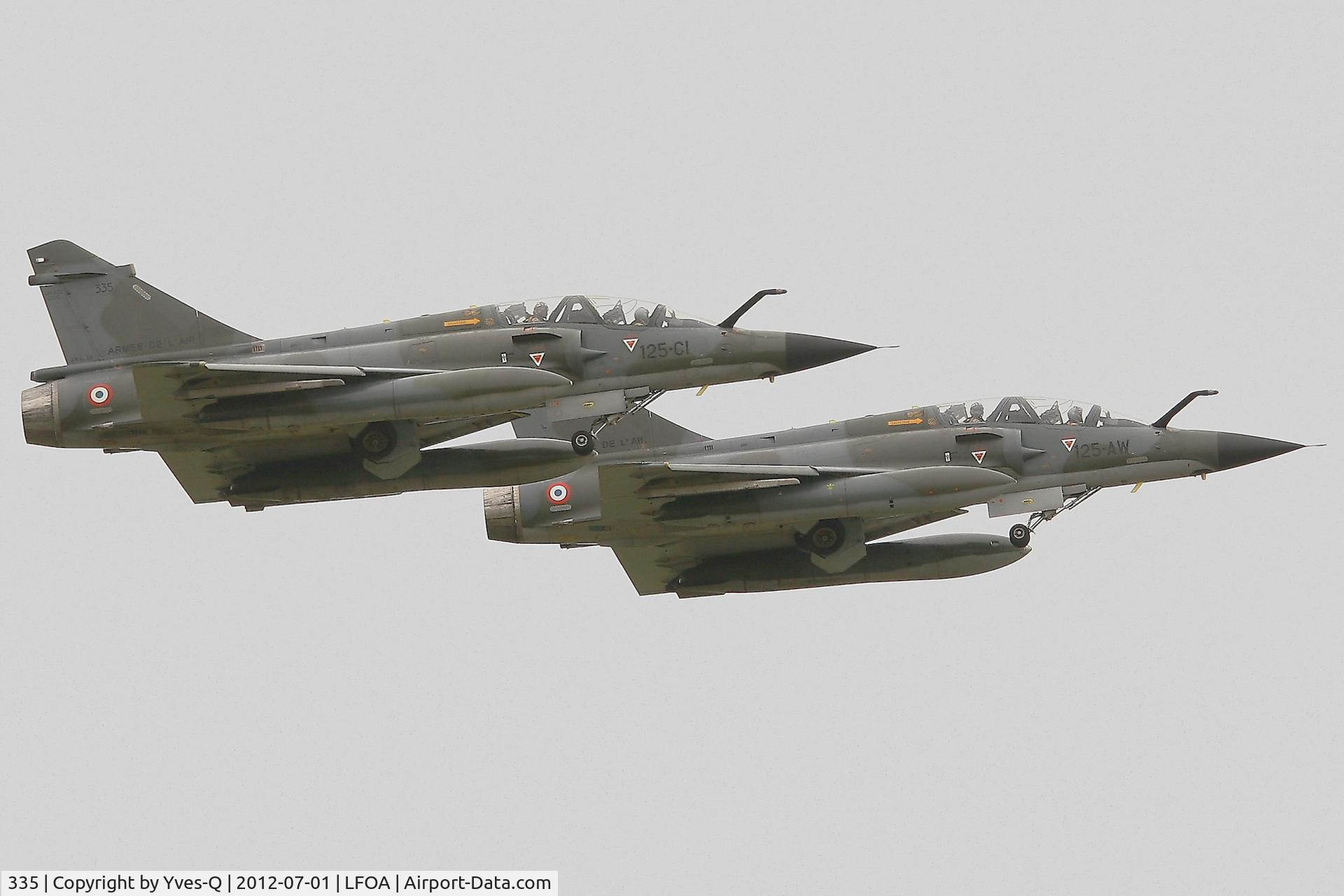 335, Dassault Mirage 2000N C/N 261, French Air Force Dassault Mirage 2000N (125-CI), Ramex Delta air show, Avord Air Base 702 (LFOA) open day 2012