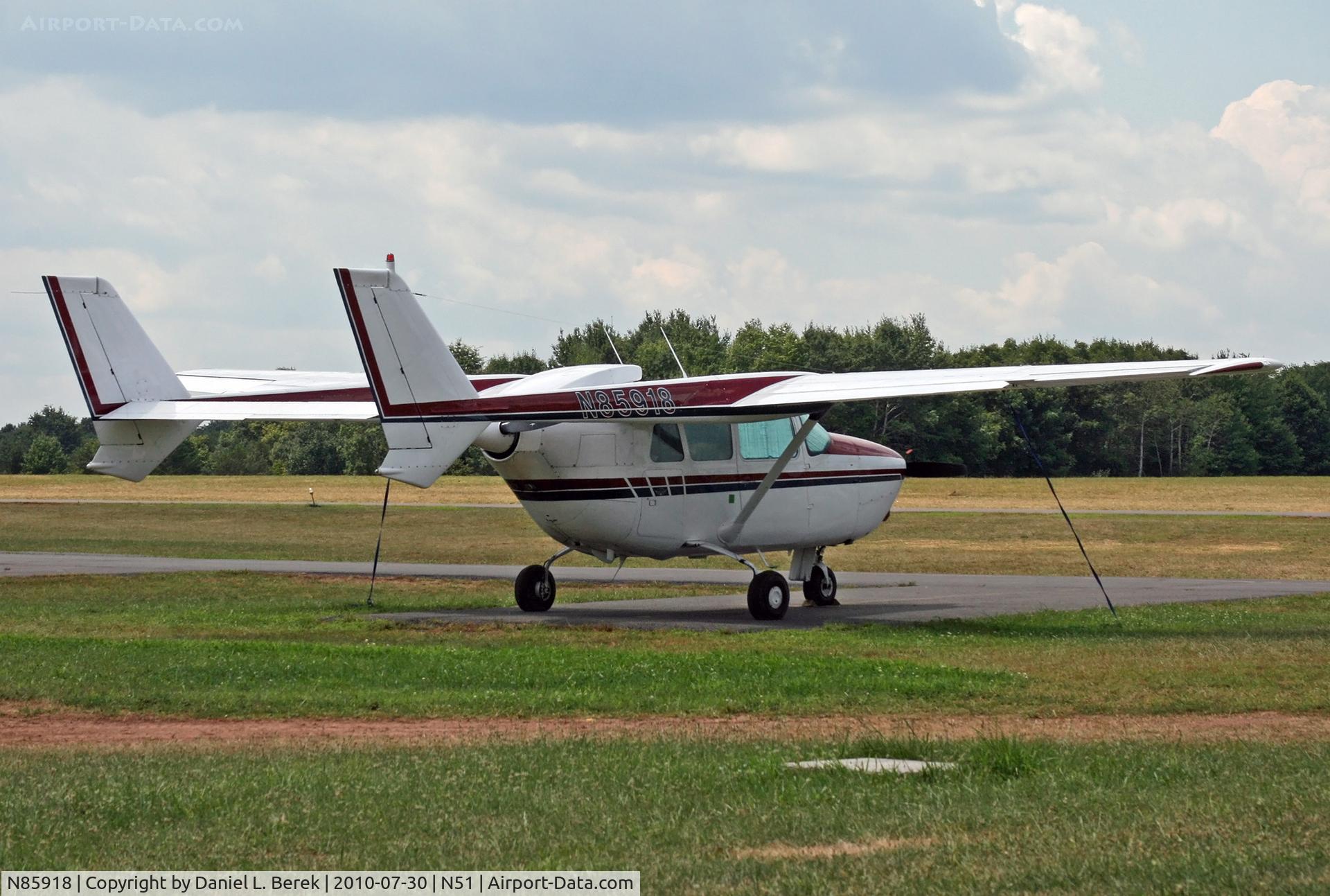 N85918, 1968 Cessna 337D Super Skymaster C/N 337-1023, Nice to see this groovy 1968 oldie at Solberg Airport.