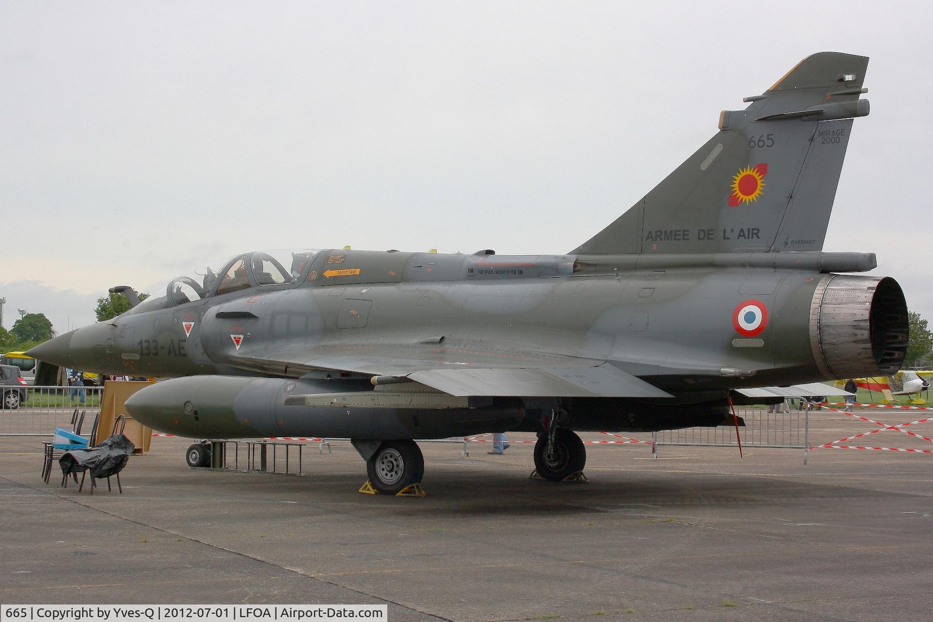 665, Dassault Mirage 2000D C/N 537, French Air Force Dassault Mirage 2000D (133-AE), Static display, Avord Air Base 702 (LFOA) open day 2012