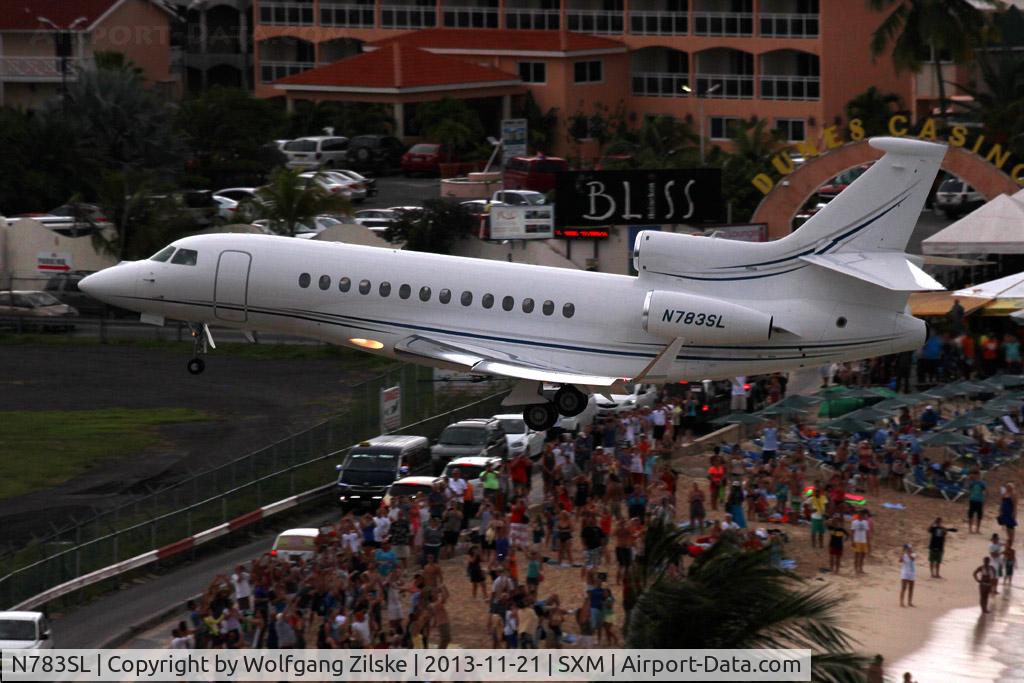N783SL, 2012 Dassault Falcon 7X C/N 169, From the Sonesta Hotel