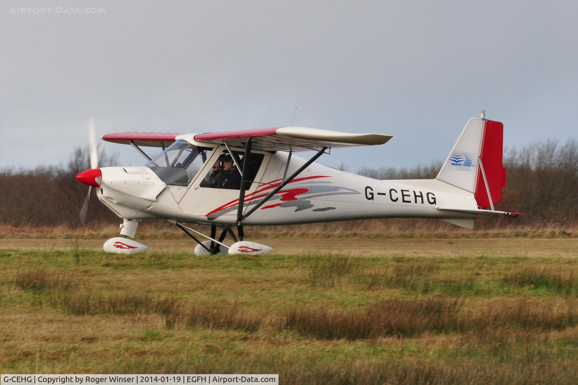 G-CEHG, 2006 Comco Ikarus C42 FB100 C/N 0612-6861, Resident Ikarus taxying to the apron.
