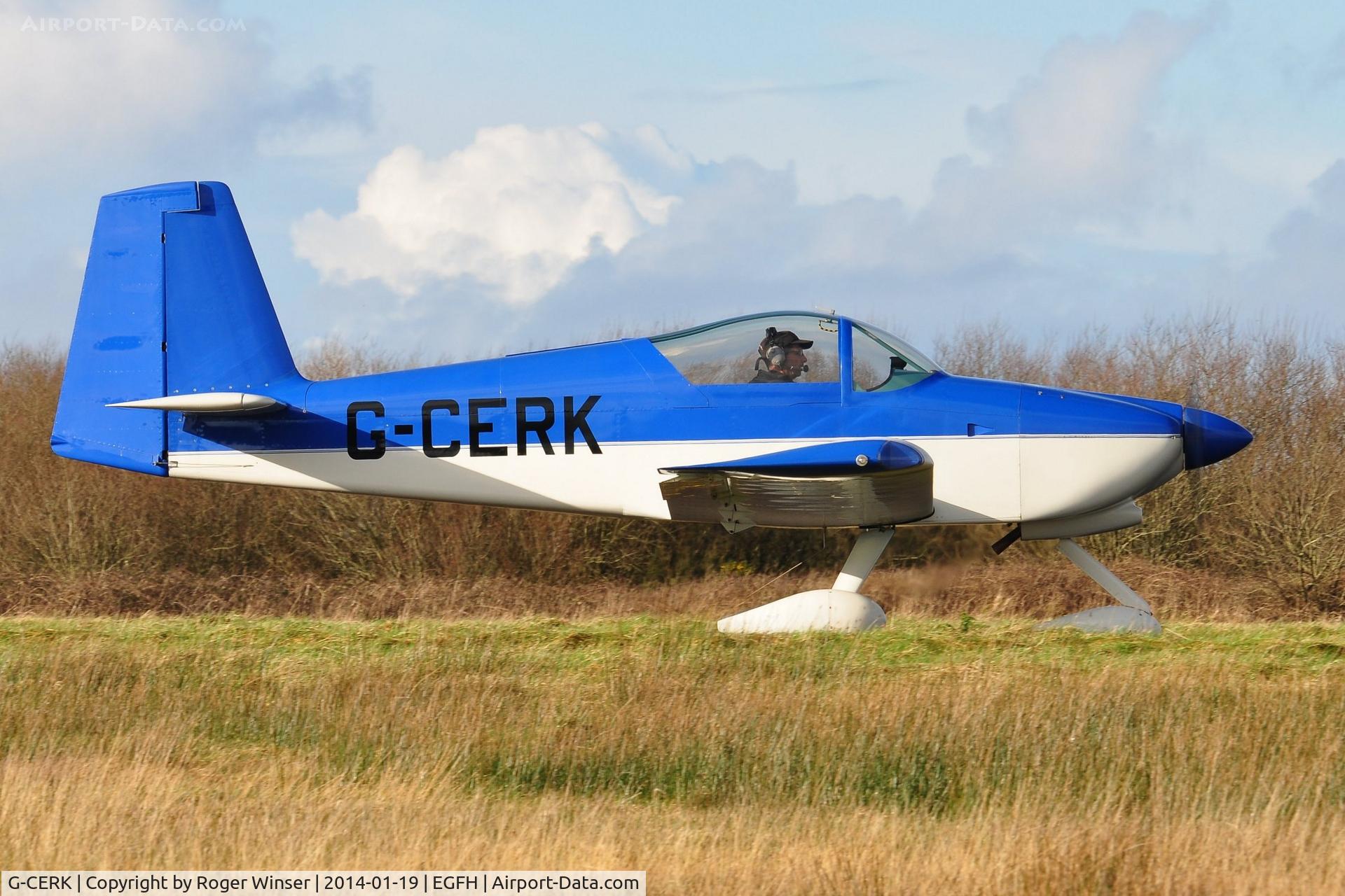 G-CERK, 2007 Vans RV-9A C/N PFA 320-14049, Resident RV-9A at holding point prior to departure.