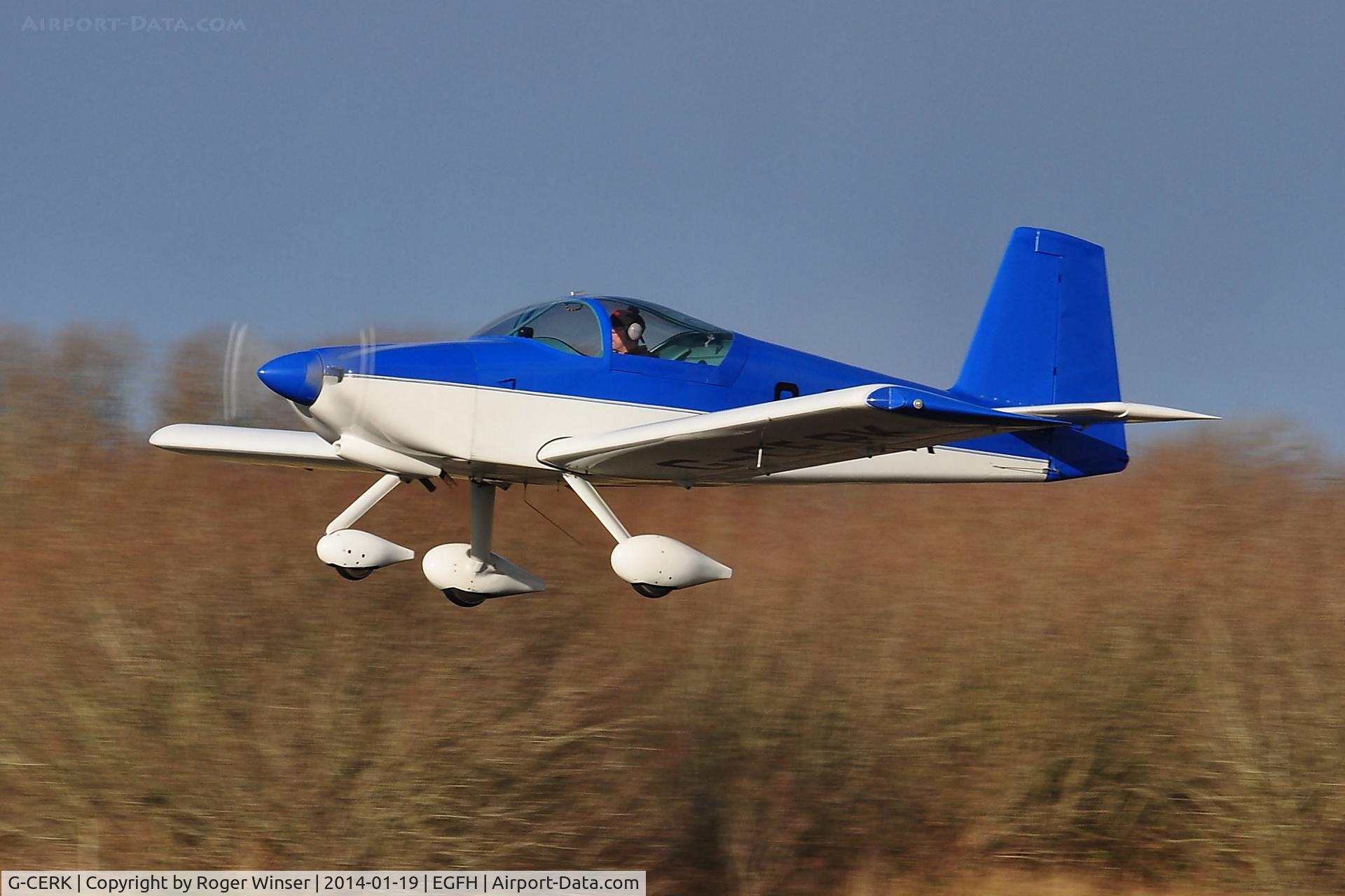 G-CERK, 2007 Vans RV-9A C/N PFA 320-14049, Resident RV-9A departing Runway 22.