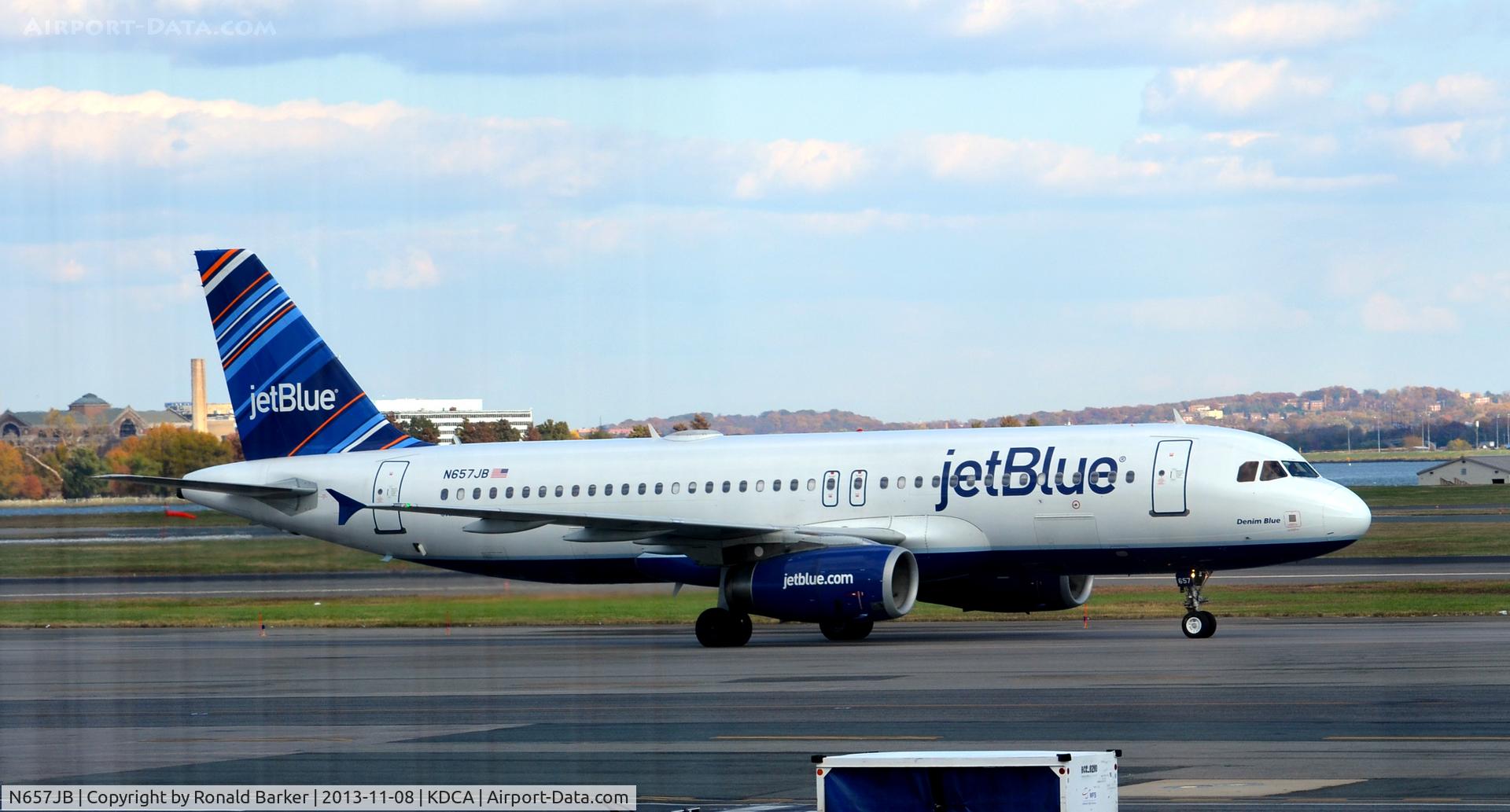 N657JB, 2007 Airbus A320-232 C/N 3119, Denim Blue Taxi National