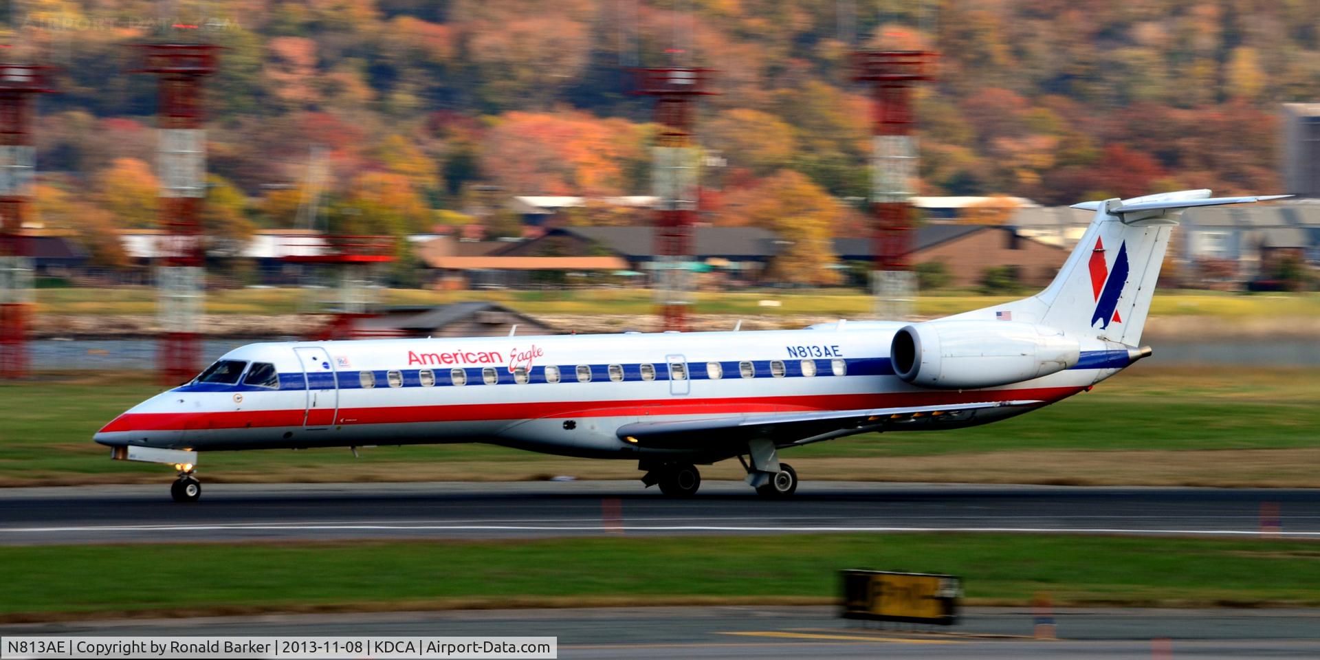 N813AE, 2001 Embraer ERJ-140LR (EMB-135KL) C/N 145539, Takeoff roll National