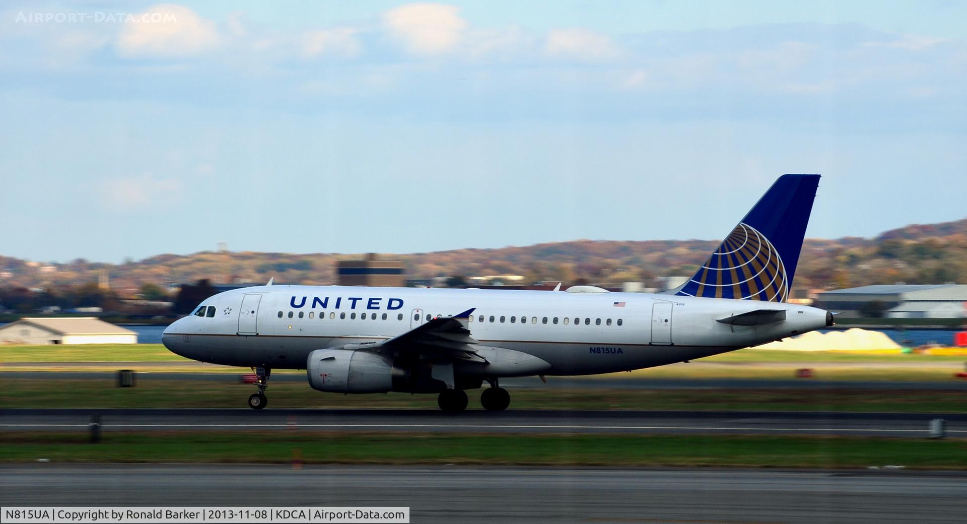 N815UA, 1998 Airbus A319-131 C/N 867, Takeoff roll National