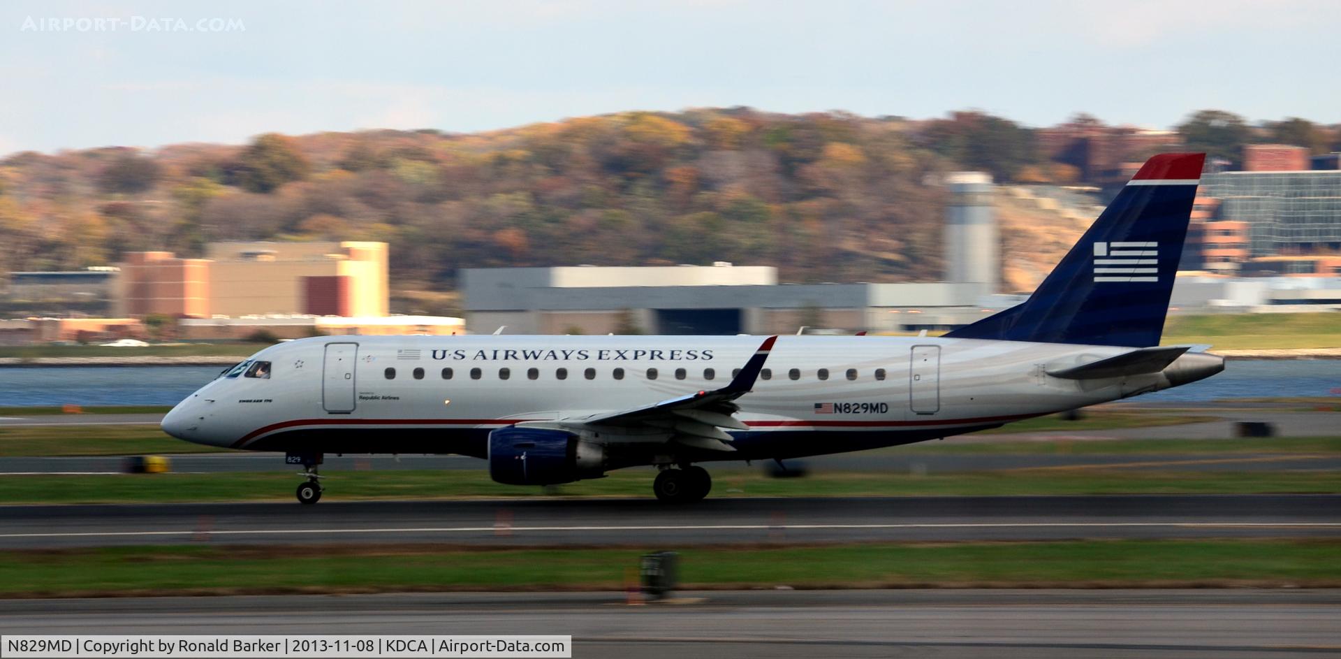 N829MD, 2005 Embraer 170SU (ERJ-170-100SU) C/N 17000049, Takeoff roll National
