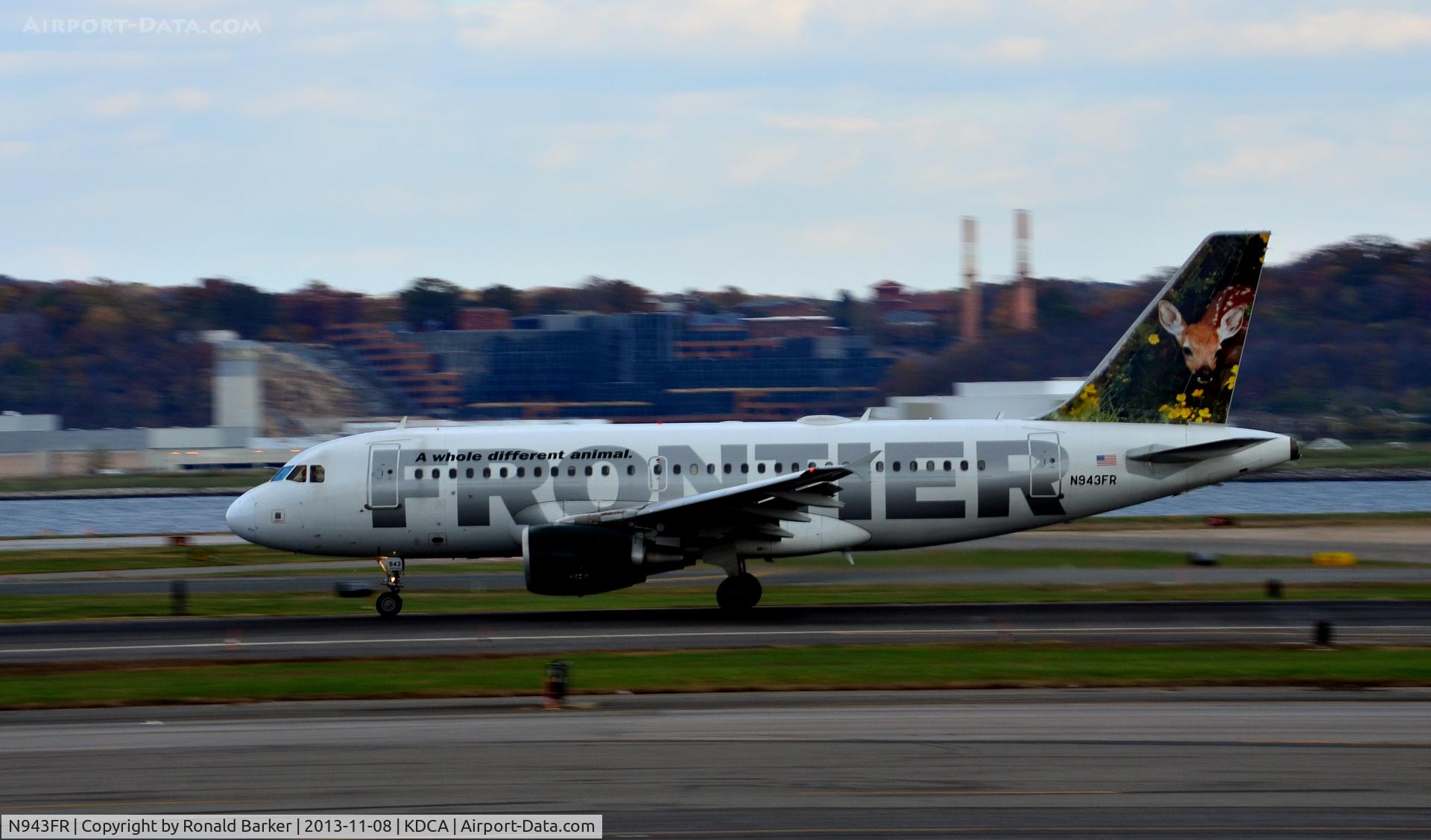 N943FR, 2005 Airbus A319-112 C/N 2518, Takeoff roll National