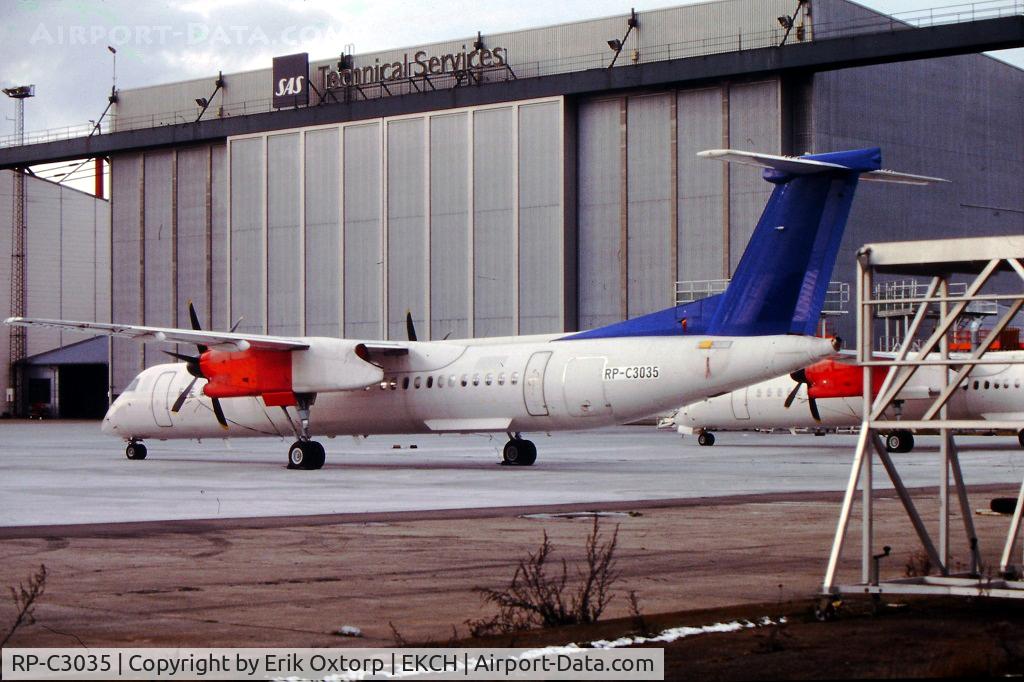 RP-C3035, 1999 Bombardier DHC-8-402 Q400 Dash 8 C/N 4012, RP-C3035 was never delivered to PAL, Thus it was re-reg LN-RDP