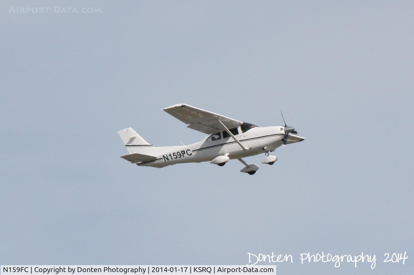 N159FC, 2008 Cessna 182T Skylane C/N 18282065, Florida Division of Forestry Skylane (N159FC) departs Sarasota-Bradenton International Airport