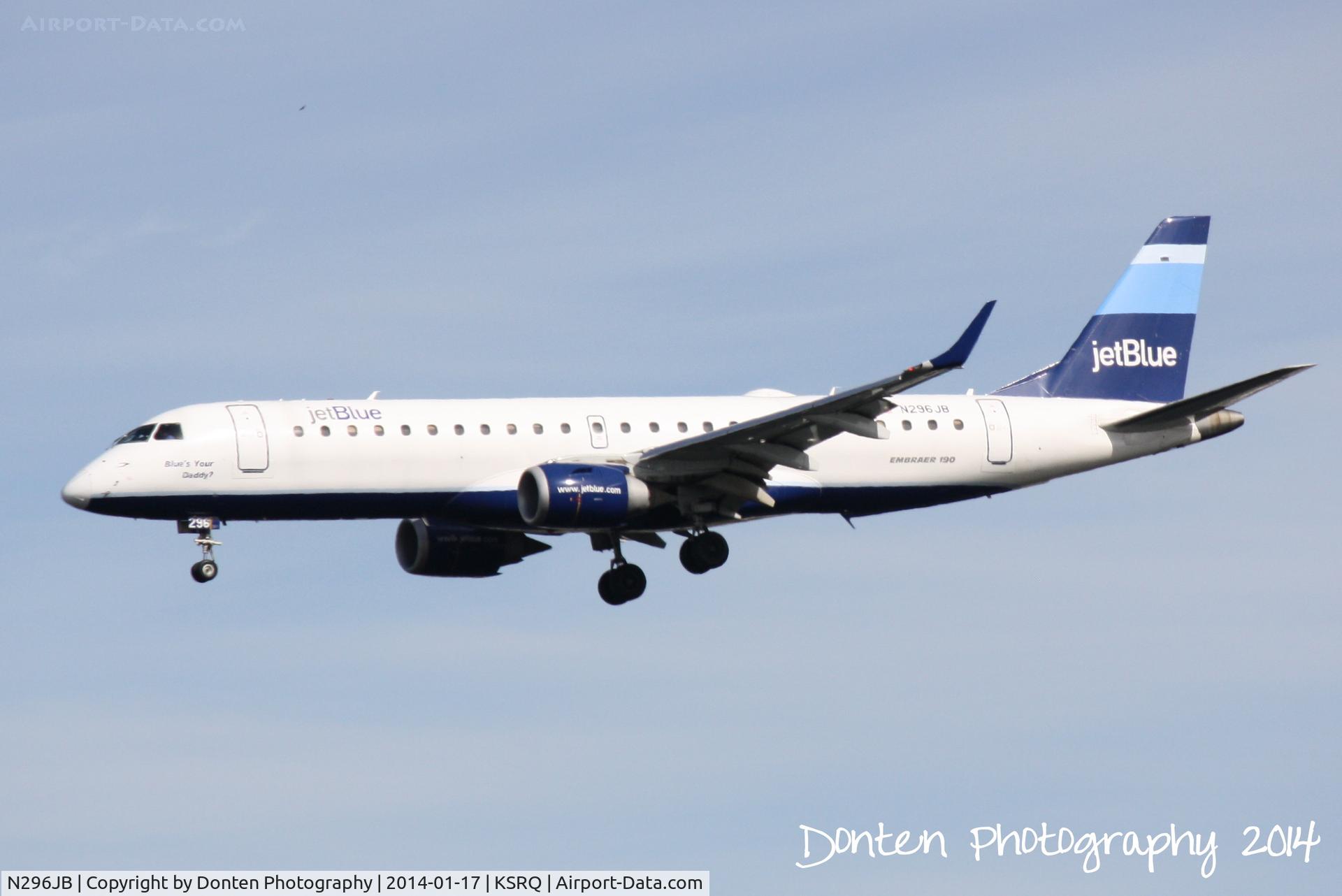 N296JB, Embraer ERJ-190-100 IGW 190AR C/N 19000219, JetBlue 741 (N296JB) 