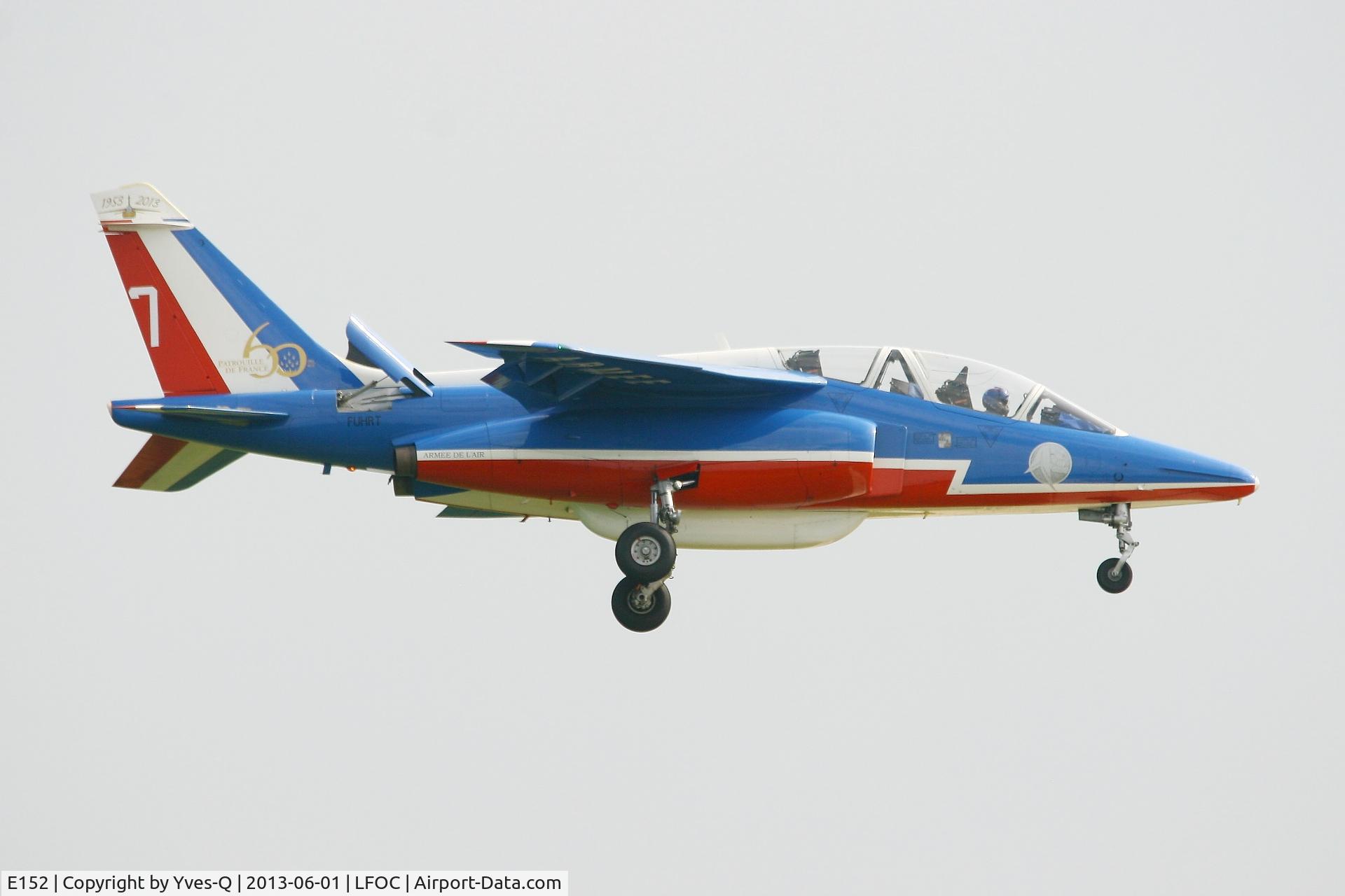 E152, Dassault-Dornier Alpha Jet E C/N E152, Dassault-Dornier Alpha Jet E (F-UHRT), Athos 07 of Patrouille de France 2013, Chateaudun Air Base 279 (LFOC) Open day 2013
