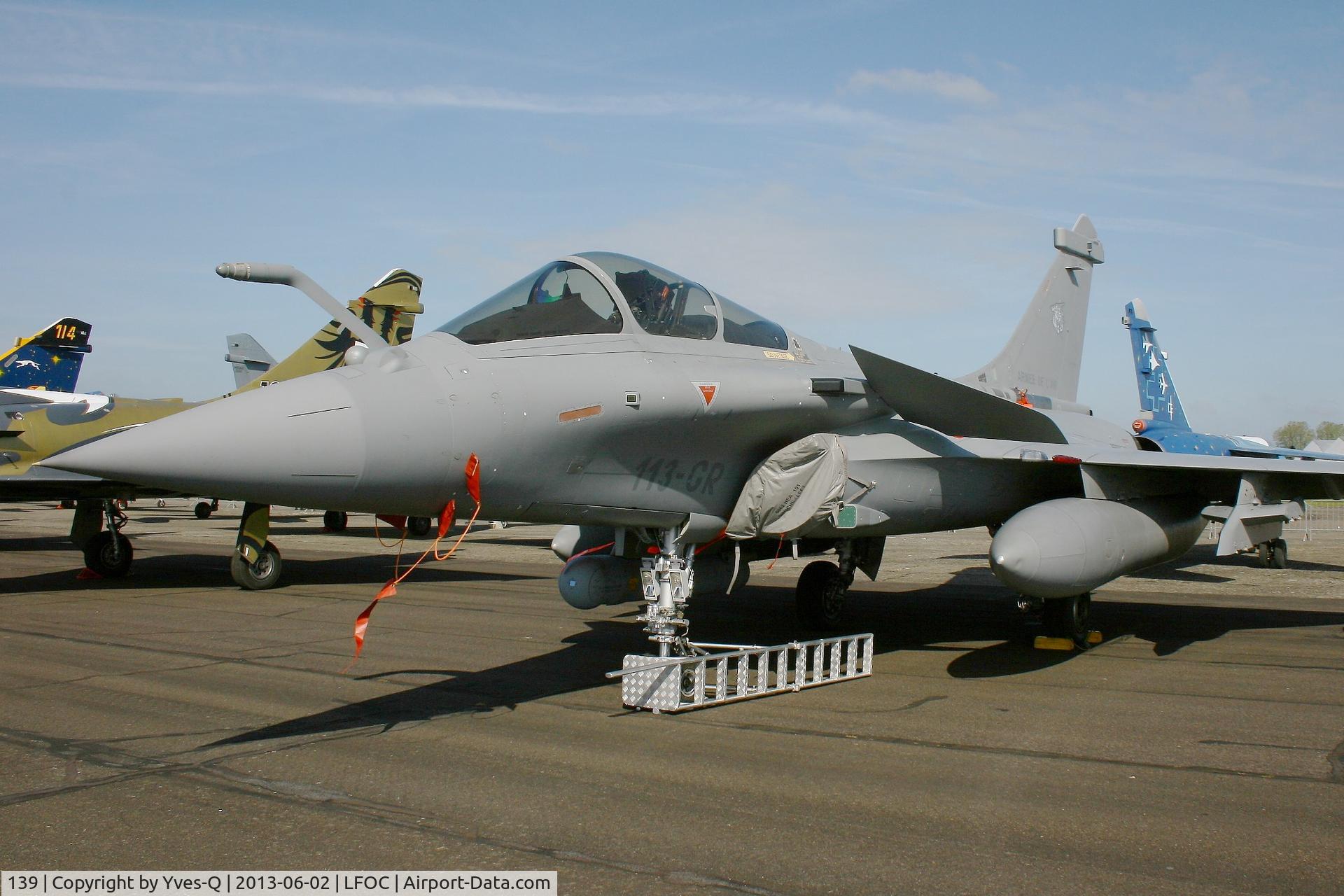 139, 2012 Dassault Rafale C C/N 139, French Air Force Dassault Rafale C (113-GR), Static display, Chateaudun Air Base 279 (LFOC) open day 2013