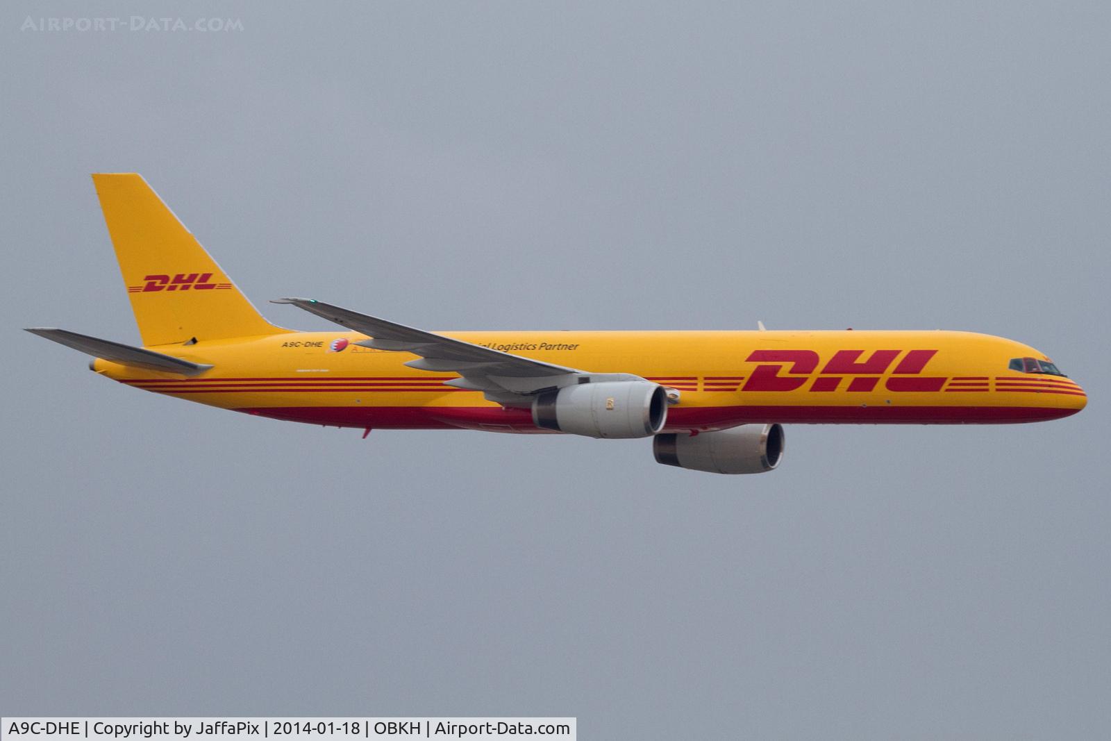 A9C-DHE, 1984 Boeing 757-225 C/N 22210, displaying at the 2014 Bahrain International airshow