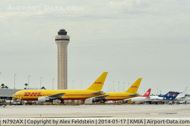 N792AX, 1986 Boeing 767-281 C/N 23142, Miami - now in DHL  livery