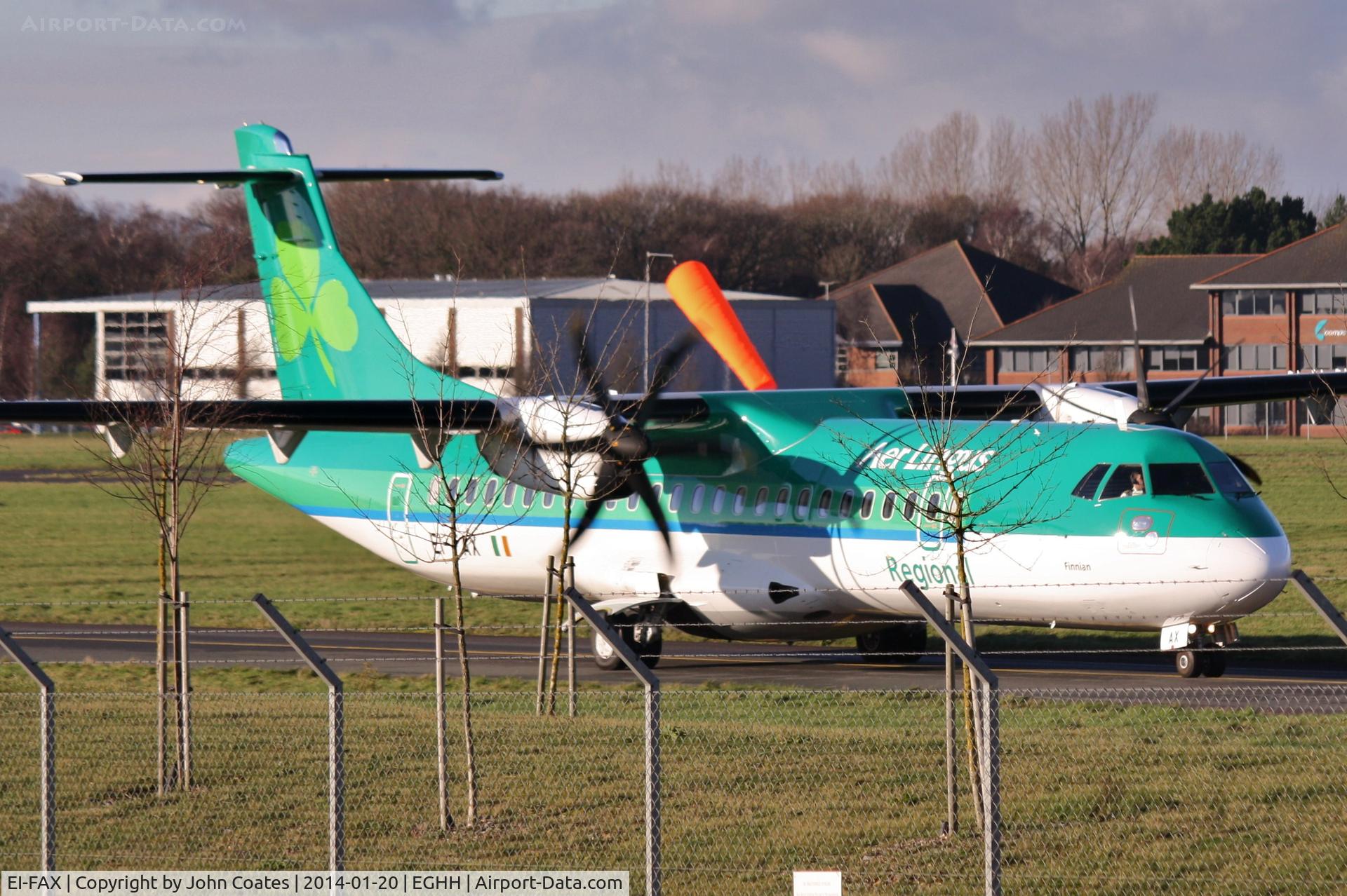 EI-FAX, 2013 ATR 72-600 (72-212A) C/N 1129, Taxies in through the wood...only named 