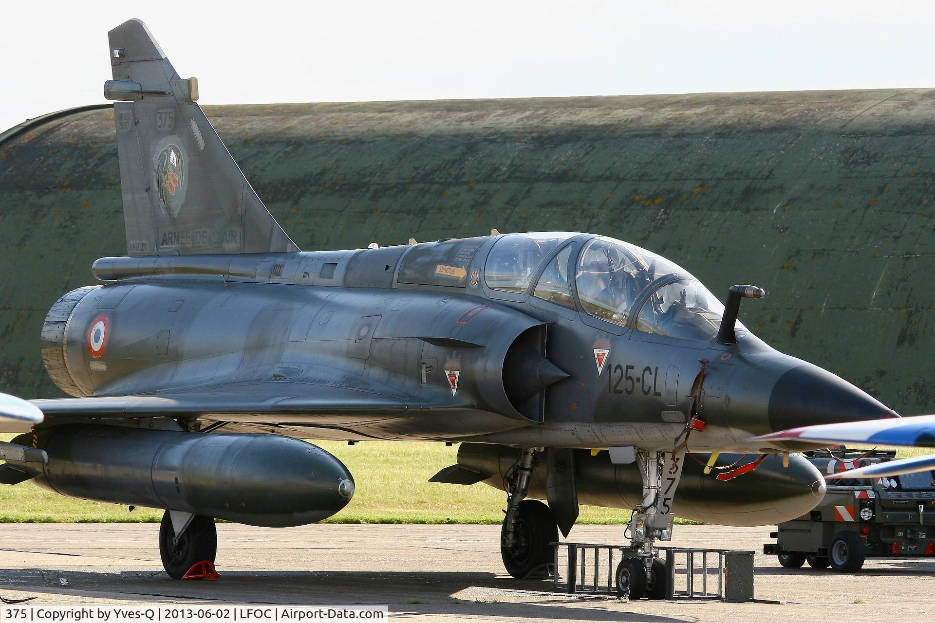 375, Dassault Mirage 2000N C/N 375, Dassault Mirage 2000N (125-CL), Static display, Chateaudun Air Base 279 (LFOC) Open day 2013