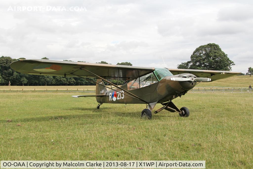 OO-OAA, 1950 Piper L-21A Super Cub (PA-18-125) C/N 18-568, Piper PA-18 Super Cub at The De Havilland Moth Club's 28th International Moth Rally at Woburn Abbey. August 2013.