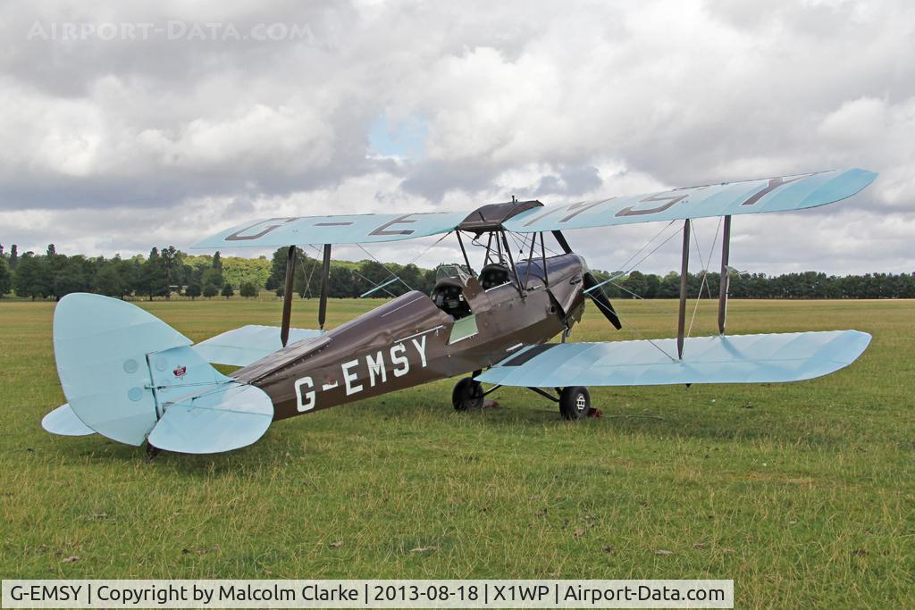 G-EMSY, 1940 De Havilland DH-82A Tiger Moth II C/N 83666, De Havilland DH-82A Tiger Moth II at The De Havilland Moth Club's 28th International Moth Rally at Woburn Abbey. August 2013.