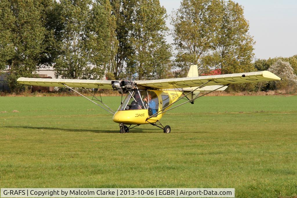 G-RAFS, 2004 Thruster T600N 450 C/N 0041-T600N-097, Thruster T600N 450 at The Real Aeroplane Club's Pre-Hibernation Fly-In, Breighton Airfield, October 2013.