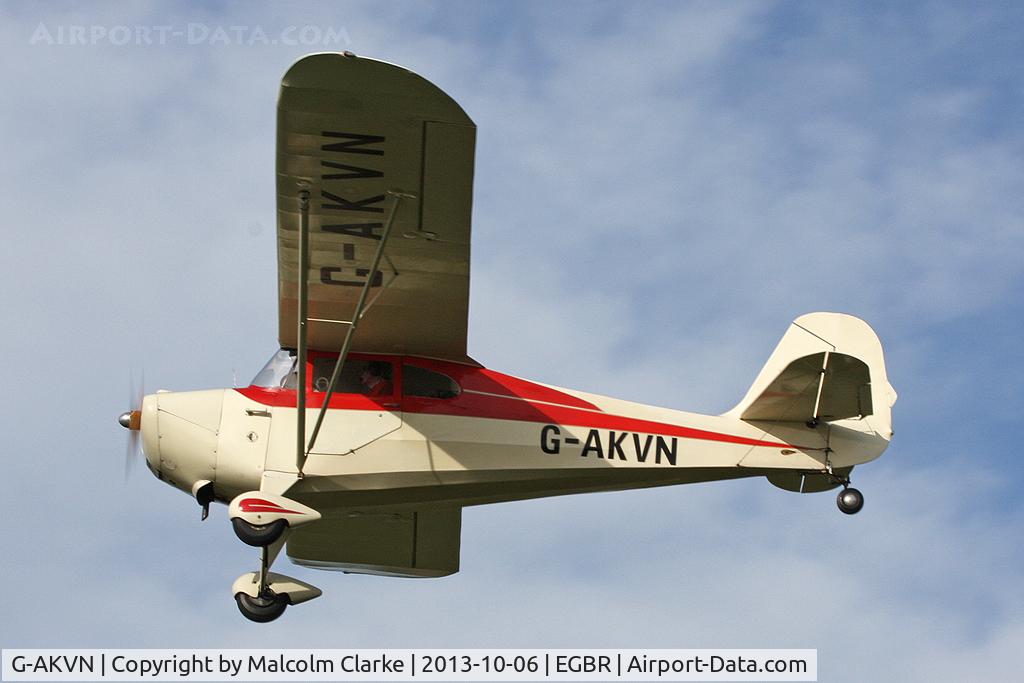 G-AKVN, 1946 Aeronca 11AC Chief Chief C/N 11AC-469, Aeronca 11AC Chief at The Real Aeroplane Club's Pre-Hibernation Fly-In, Breighton Airfield, October 2013.