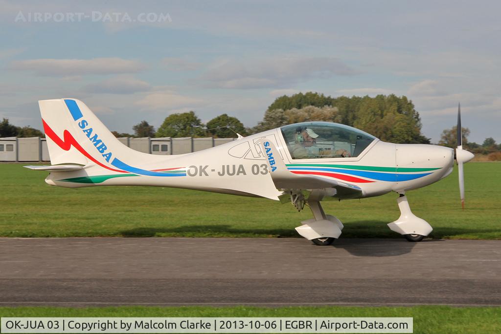 OK-JUA 03, Urban Air UFM-10 Samba C/N Not found OK-JUA 03, Urban Air UFM-10 Samba at The Real Aeroplane Club's Pre-Hibernation Fly-In, Breighton Airfield, October 2013.