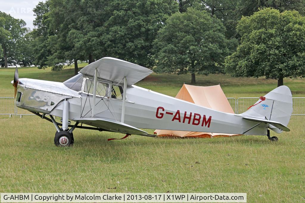 G-AHBM, 1935 De Havilland DH.87B Hornet Moth C/N 8126, De Havilland DH-87B Hornet Moth at The De Havilland Moth Club's 28th International Moth Rally at Woburn Abbey. August 2013.