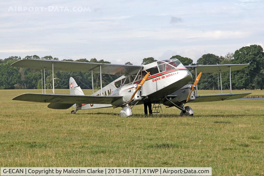 G-ECAN, 1943 De Havilland Australia DH-84 Dragon 3 C/N DHA2048, De Havilland DH-84 Dragon at The De Havilland Moth Club's 28th International Moth Rally at Woburn Abbey. August 2013.
