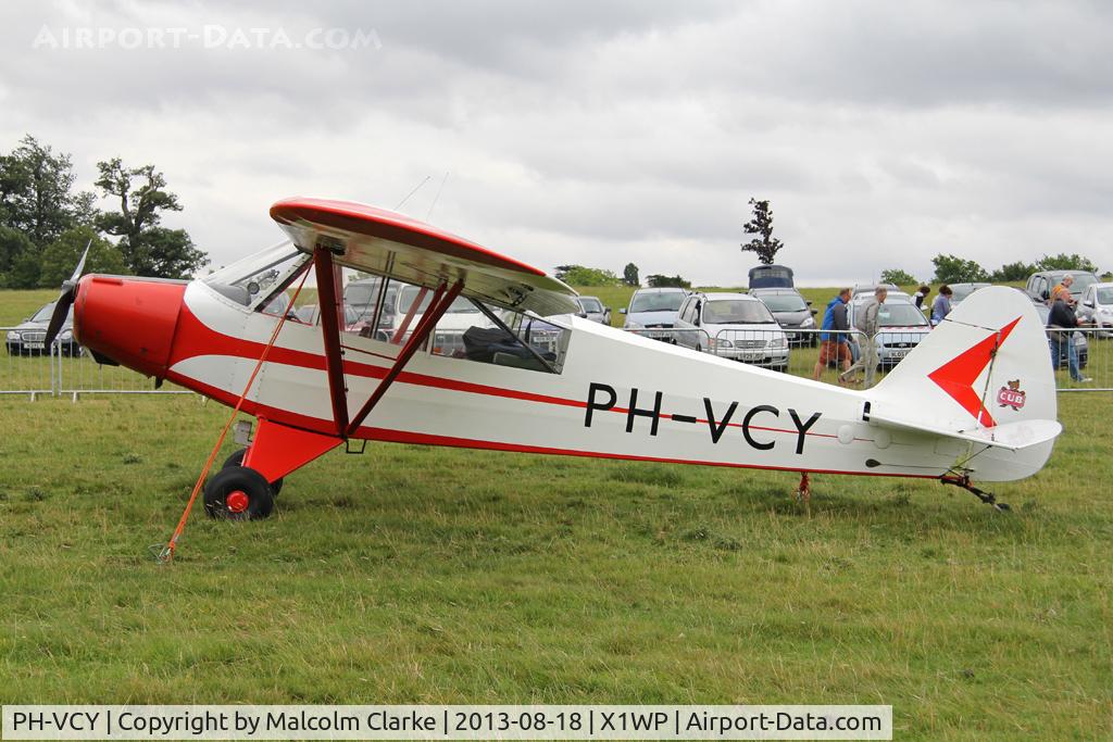 PH-VCY, 1954 Piper L-21B Super Cub (PA-18-135) C/N 18-3601, Piper PA-18-95 Super Cub at The De Havilland Moth Club's 28th International Moth Rally at Woburn Abbey. August 2013.