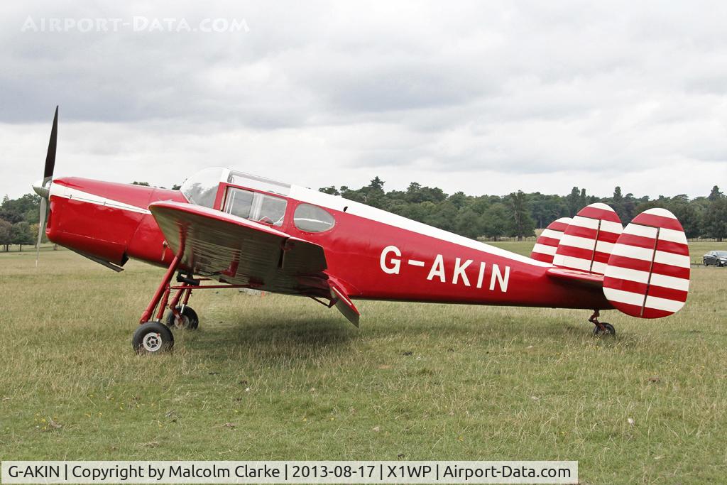 G-AKIN, 1947 Miles M38 Messenger 2A C/N 6728, Miles M-38 Messenger 2A at The De Havilland Moth Club's 28th International Moth Rally at Woburn Abbey. August 2013.