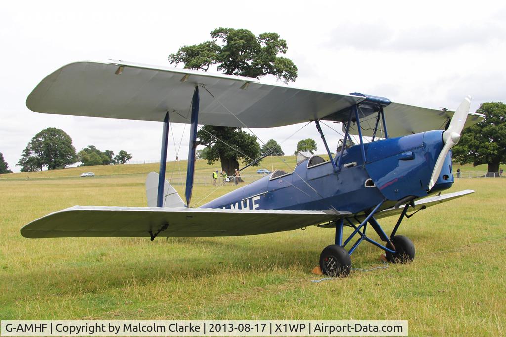 G-AMHF, 1940 De Havilland DH-82A Tiger Moth II C/N 83026, De Havilland DH-82A Tiger Moth II at The De Havilland Moth Club's 28th International Moth Rally at Woburn Abbey. August 2013.