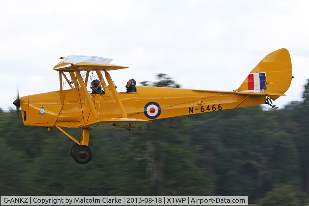 G-ANKZ, 1938 De Havilland DH-82A Tiger Moth II C/N 3803, De Havilland DH-82A Tiger Moth II at The De Havilland Moth Club's 28th International Moth Rally at Woburn Abbey. August 2013.