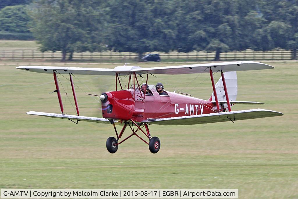 G-AMTV, 1935 De Havilland DH-82A Tiger Moth II C/N 3858, De Havilland DH-82A Tiger Moth II at The De Havilland Moth Club's 28th International Moth Rally at Woburn Abbey. August 2013.