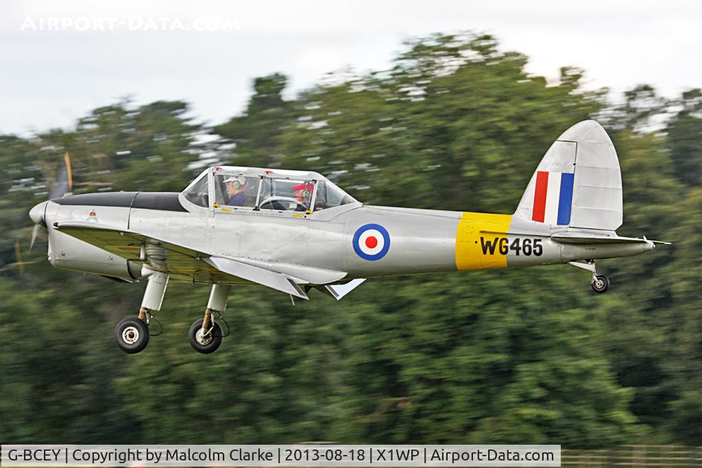 G-BCEY, 1951 De Havilland DHC-1 Chipmunk T.10 C/N C1/0515, De Havilland DHC-1 Chipmunk Mk22 at The De Havilland Moth Club's 28th International Moth Rally at Woburn Abbey. August 2013.
