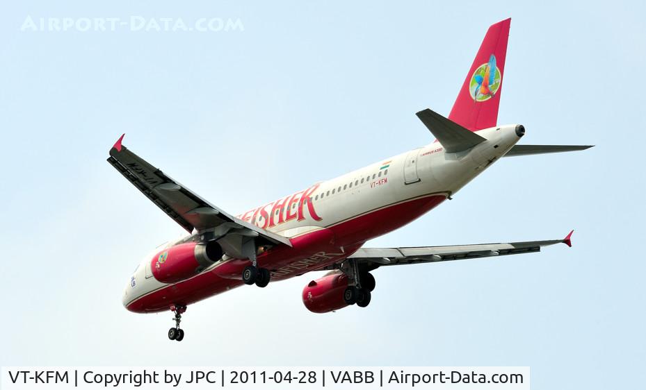 VT-KFM, 2006 Airbus A320-232 C/N 2856, Landing in Mumbai, 2011