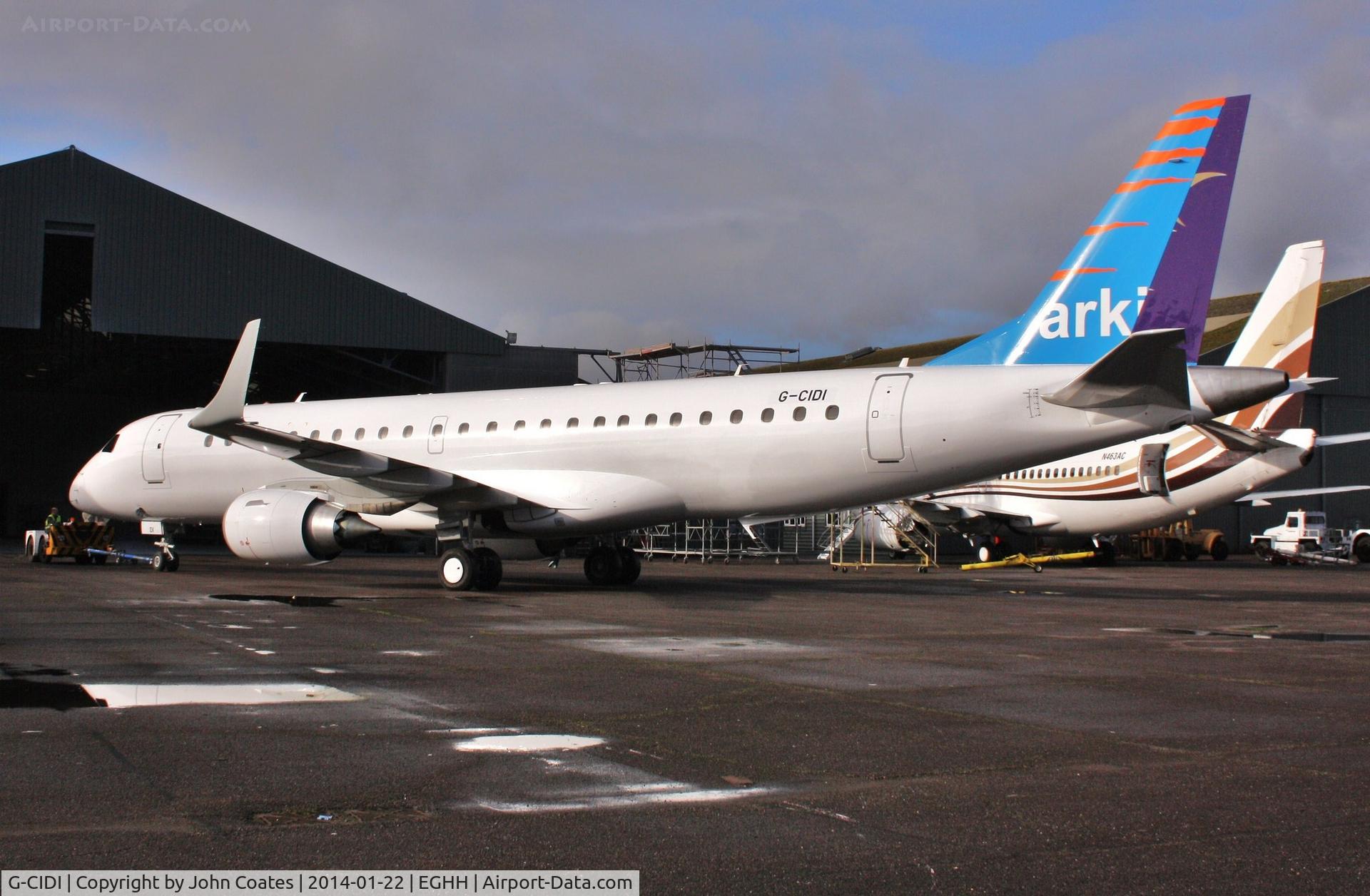 G-CIDI, 2013 Embraer 190LR (ERJ-190-100LR) C/N 19000616, Exits paintshop only part completed