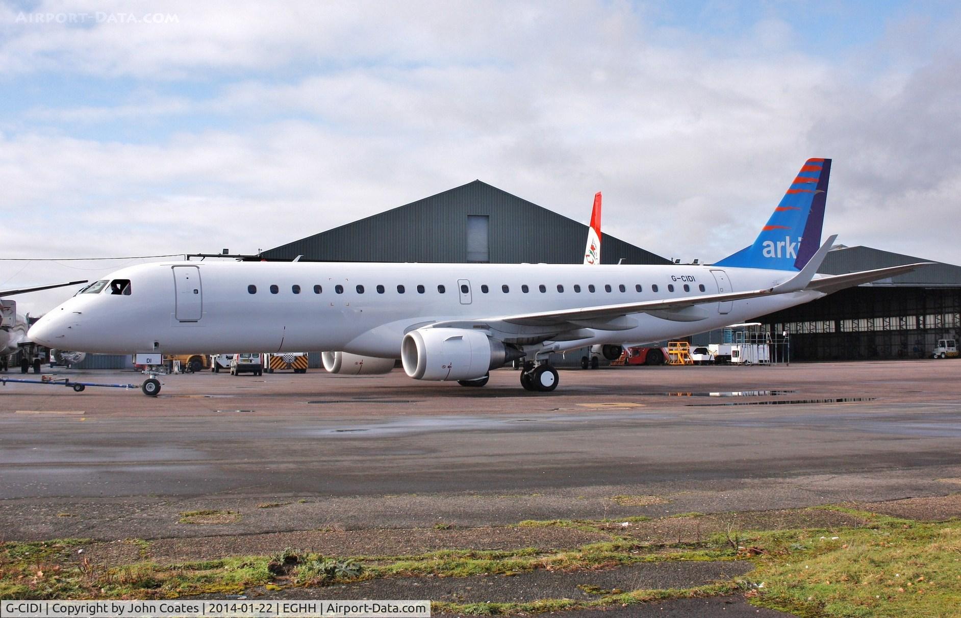 G-CIDI, 2013 Embraer 190LR (ERJ-190-100LR) C/N 19000616, Repainting to Arkia livery not completed