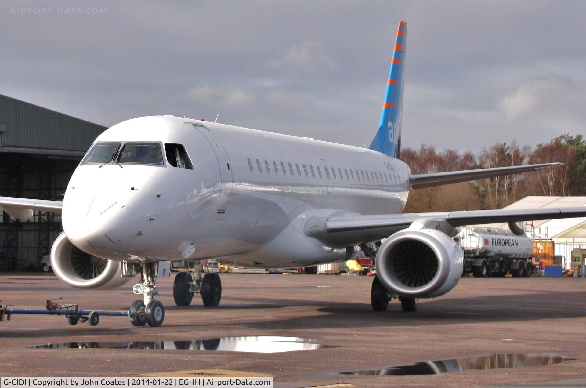 G-CIDI, 2013 Embraer 190LR (ERJ-190-100LR) C/N 19000616, Waiting to depart after part repaint
