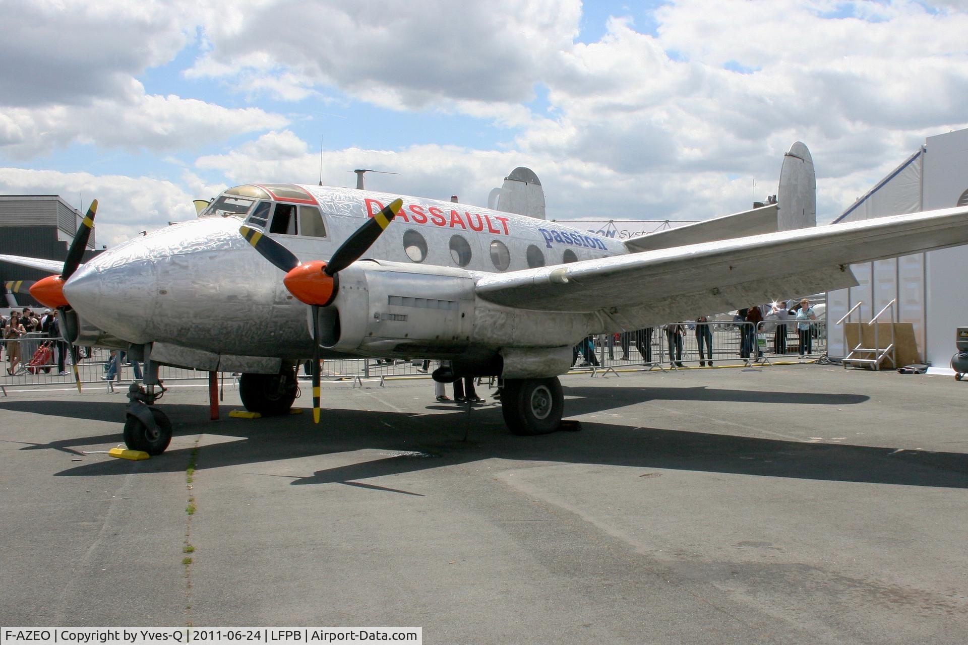 F-AZEO, Dassault MD-312 Flamant C/N 210, Dassault MD 312 Flamant, Static display, Paris Le Bourget (LFPB-LBG) Air Show in june 2011