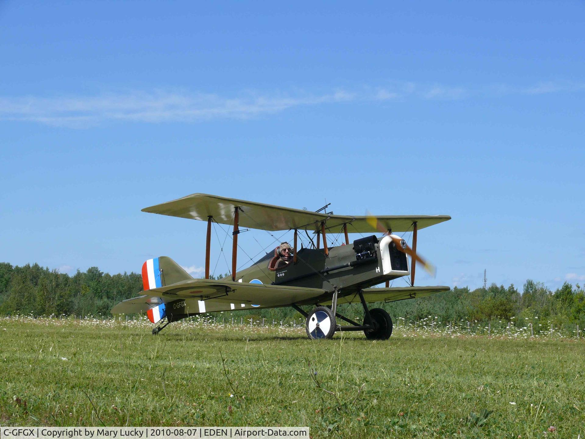 C-GFGX, 1984 Royal Aircraft Factory SE-5A Replica C/N 078258, At Edenvale air show August 7th 2010.
