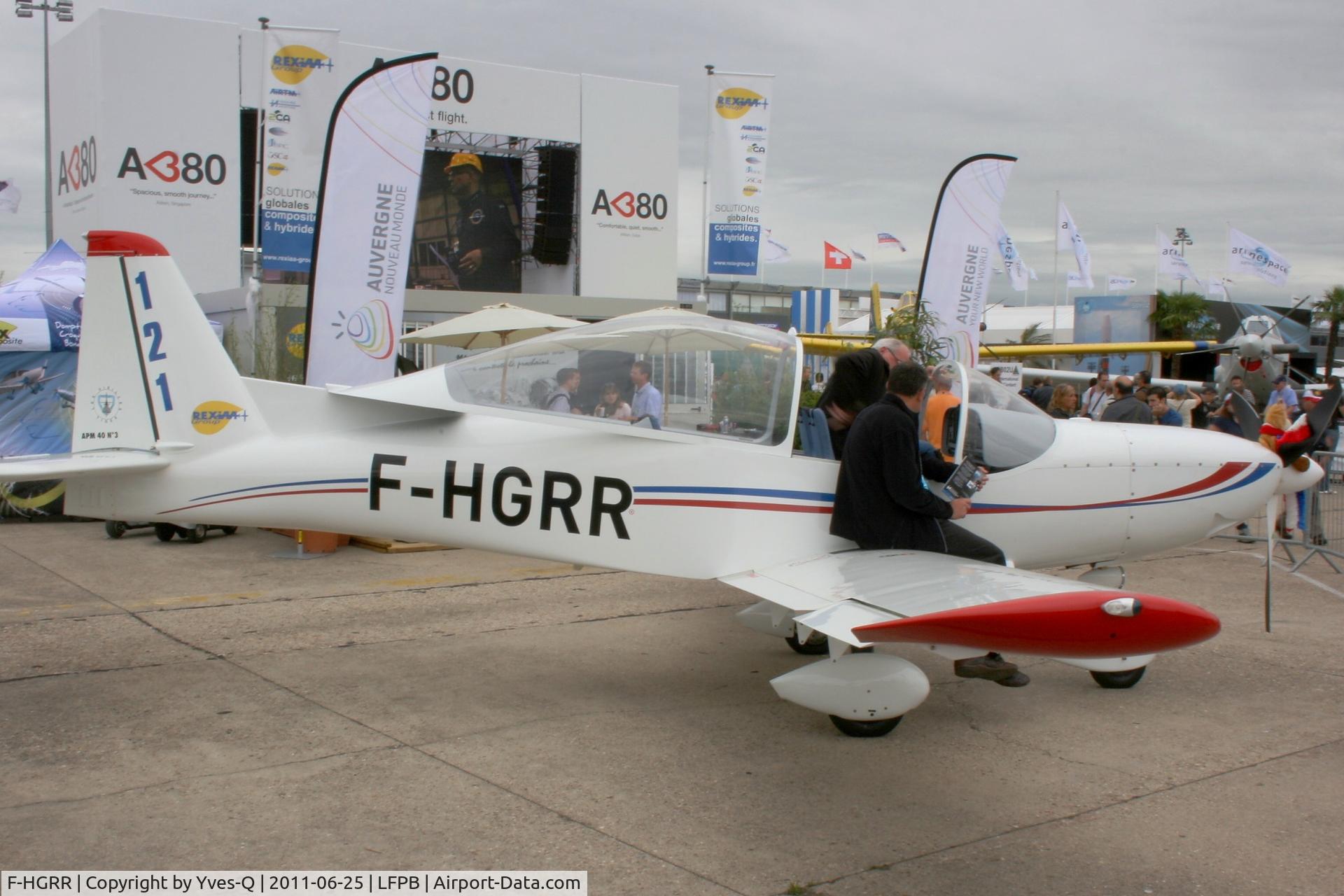 F-HGRR, Issoire APM 40 Simba C/N 03, APM 40 Simba, Issoire Aviation SAS, Static Display, Paris-Le Bourget (LFPB-LBG) Air Show 2011